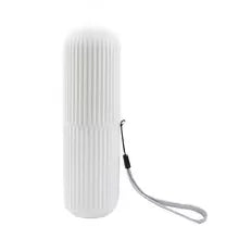 Portable Toothbrush Travel Cup and Toothpaste Holder Case – Bathroom Storage Organizer