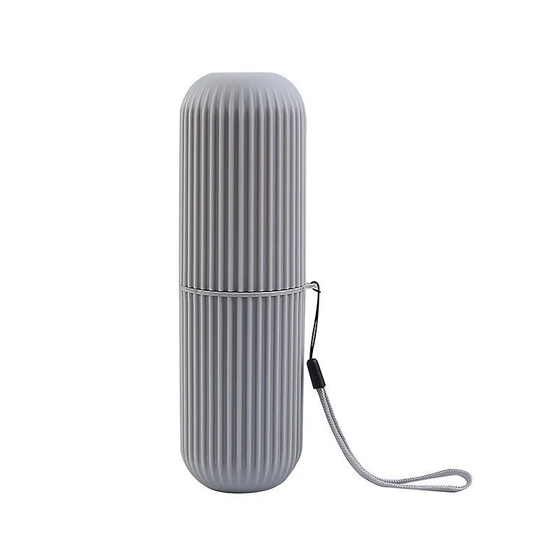 Portable Toothbrush Travel Cup and Toothpaste Holder Case – Bathroom Storage Organizer